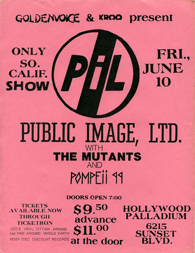 public image ltd. hollywood palladium