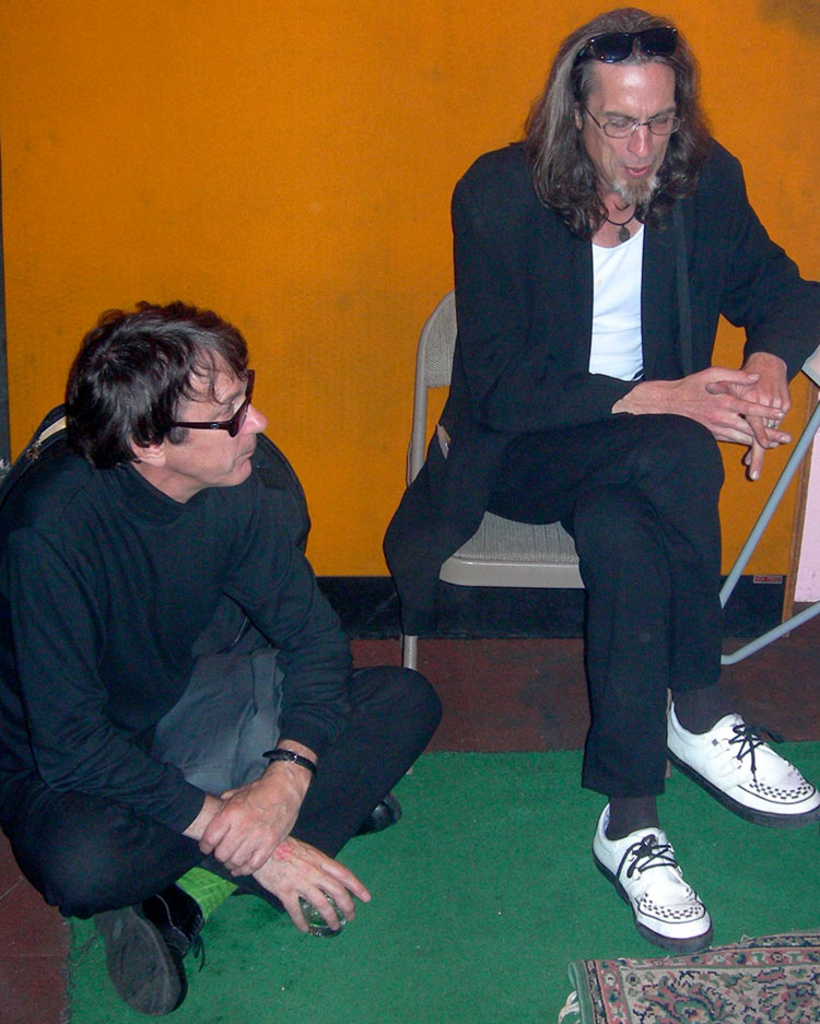 east bay ray of Dead Kennedys and JOhnny Jennocide of No Alternative at Lennon Studios