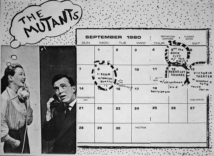 The Mutants Calendar September 1980